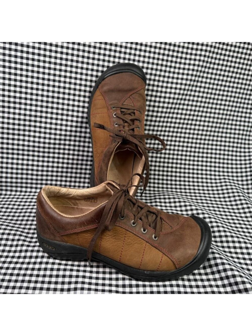 Keen Presidio Brown Leather Lace Up Comfort Shoes Women’s US 10 EU 40.5 Gorpcore